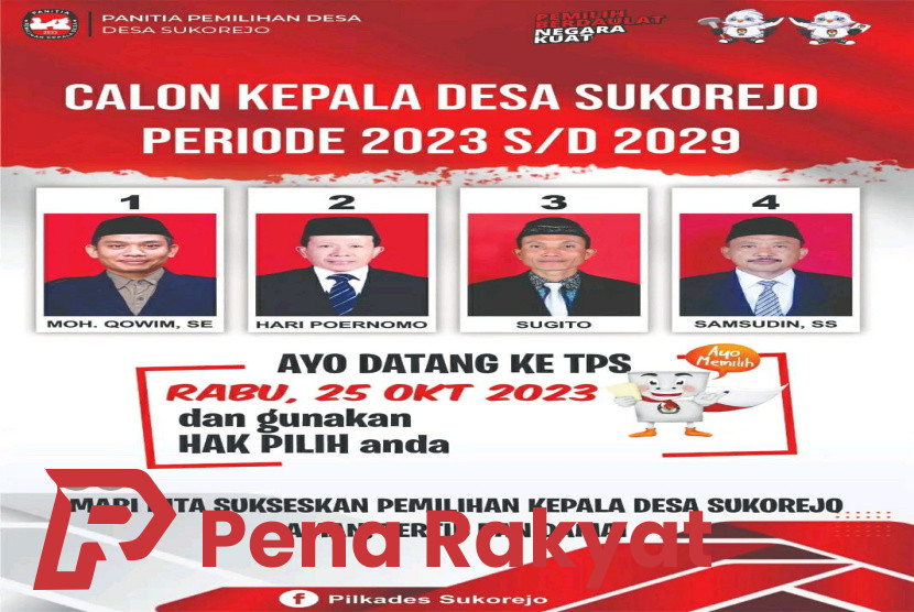Panitia Pilkades Sukorejo Banyuwangi Ajak Warga Gunakan Hak Pilih