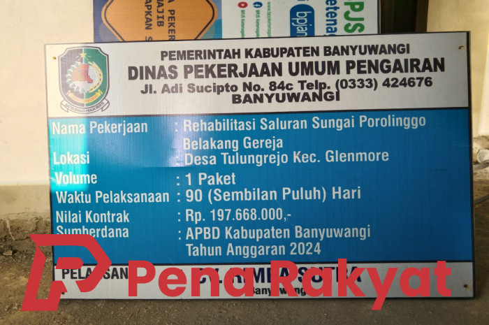Ketua AMMBLAS Desak DPU Pengairan Banyuwangi Bertindak Tegas Terhadap Kontraktor Nakal